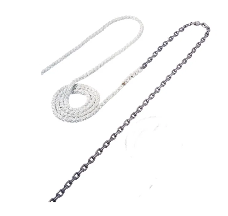 RODE52 – MAXWELL Anchor Rode, Rope-To-Chain Pre-Spliced Combination 5/8 Inch Diameter x 150 Foot Length Brait Rope Wh...